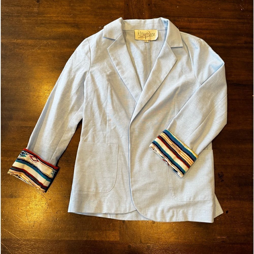 RORY BECA light blue blazer jacket XS